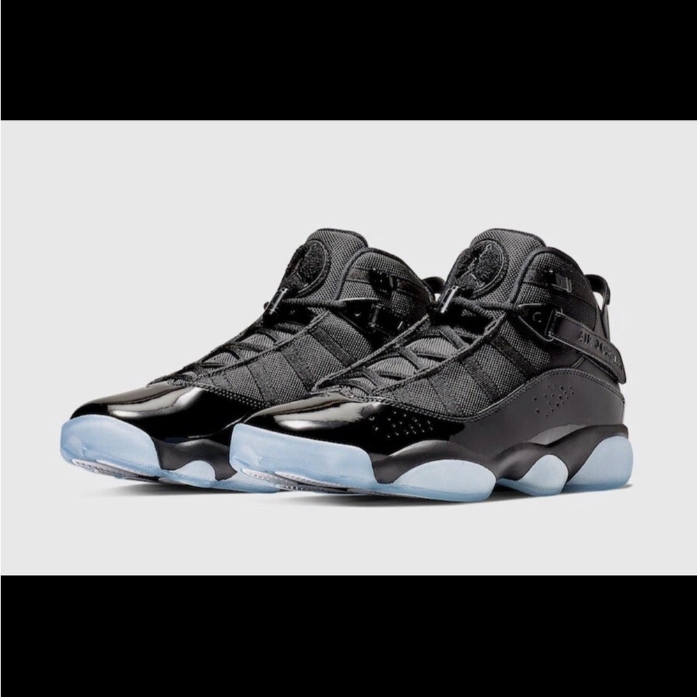 Black and Blue High-Top Sneakers